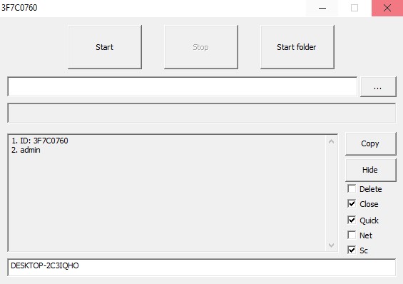 Fig.1 Screenshot of Makop Ransomware GUI (Source: Aon)