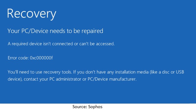 Screenshot of Sophos