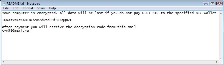 Thanatos ransom notes