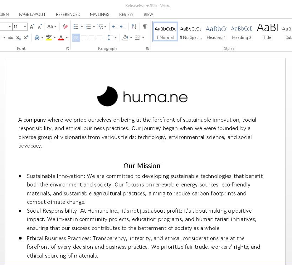 Fig.2: Screenshot of the malicious Word document (Source: proofpoint)