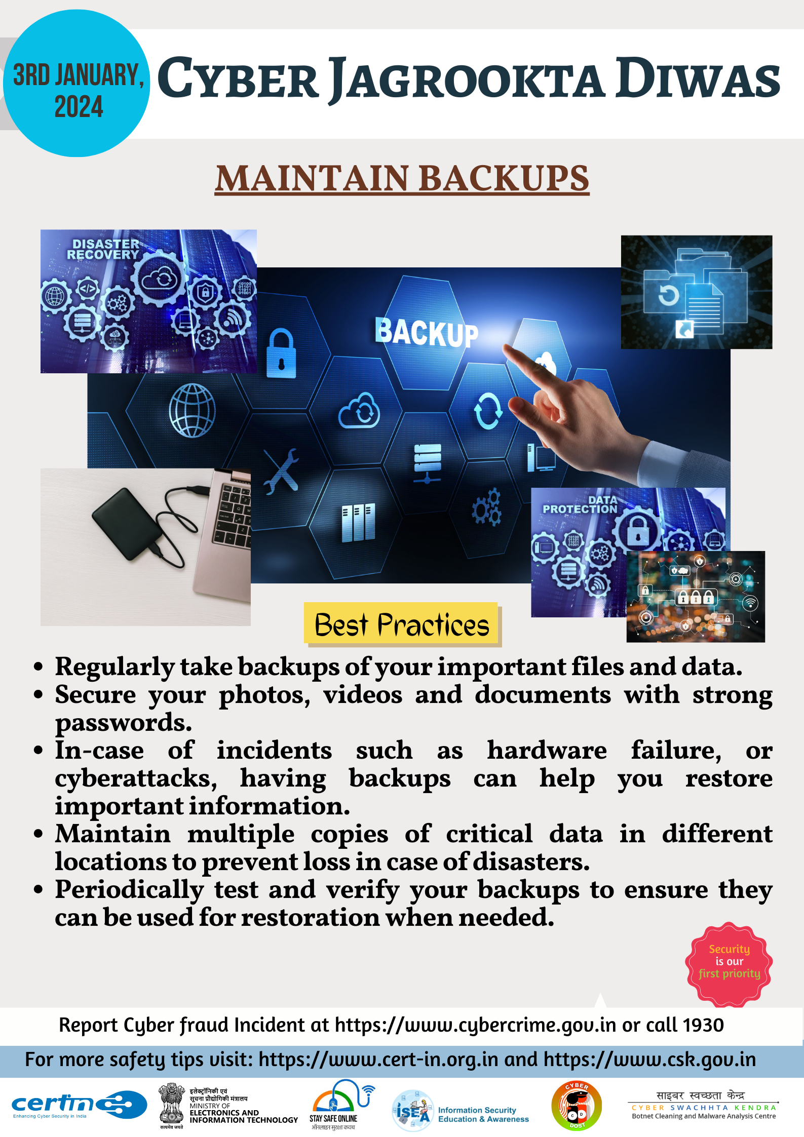 Report Cyber Security incidents to incident@cert-in.org.in Fig 3